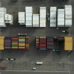 Tumpukan peti kemas produk export di pelabuhan Jakarta