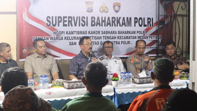 Serap Aspirasi Lewat ‘Ngopi Kamtibmas’, Kakorsabhara Baharkam Polri Turun Langsung Temui Warga dan Ojol di Medan Petisah