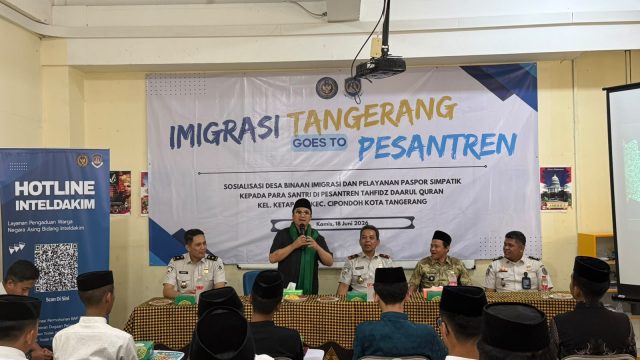 Cegah TPPO Sejak Dini, Imigrasi Tangerang Berikan Edukasi dan Layanan Paspor Simpatik di Pesantren