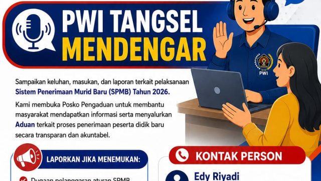 Kawal Hak Siswa, PWI Kota Tangsel Aktifkan Posko Pengaduan SPMB 2026