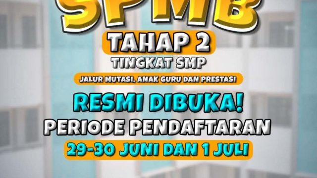 SPMB SMP Negeri Tangsel Tahap II Dimulai, Seleksi Transparan dan Berbasis Sistem Daring