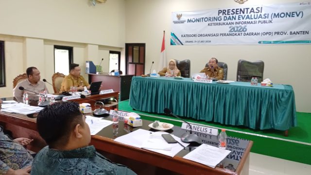 BPKAD Provinsi Banten Ikuti Presentasi Monitoring dan Evaluasi Keterbukaan Informasi Publik Tahun 2026