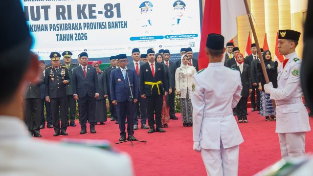 Gubernur Andra Soni Kukuhkan Anggota Paskibraka Provinsi Banten