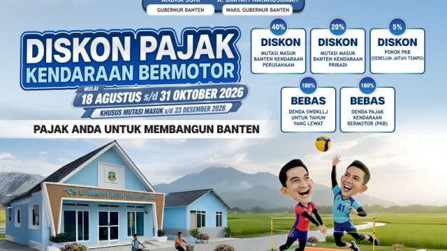 Kendaraan dari Luar Daerah Mutasi Masuk ke Banten Dapat Diskon hingga 40 Persen