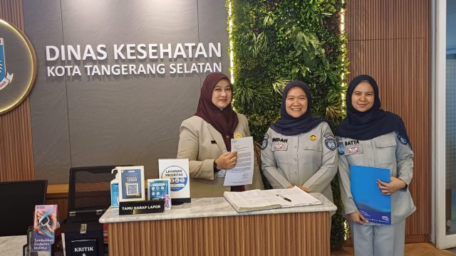 Sosialisasikan Diskon PKB Jasa Raharja Tangerang Kunjungi Kantor Dinas Kesehatan Tangsel